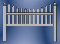 Brookside Concave Picket Fence