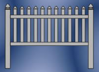 Fairmont Straight Picket Fence